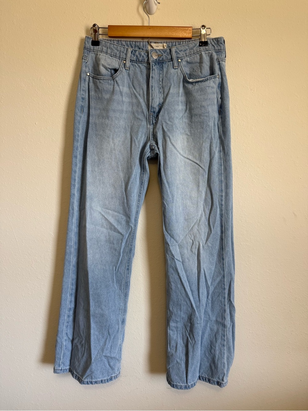 Light Blue Wide-Leg Jeans